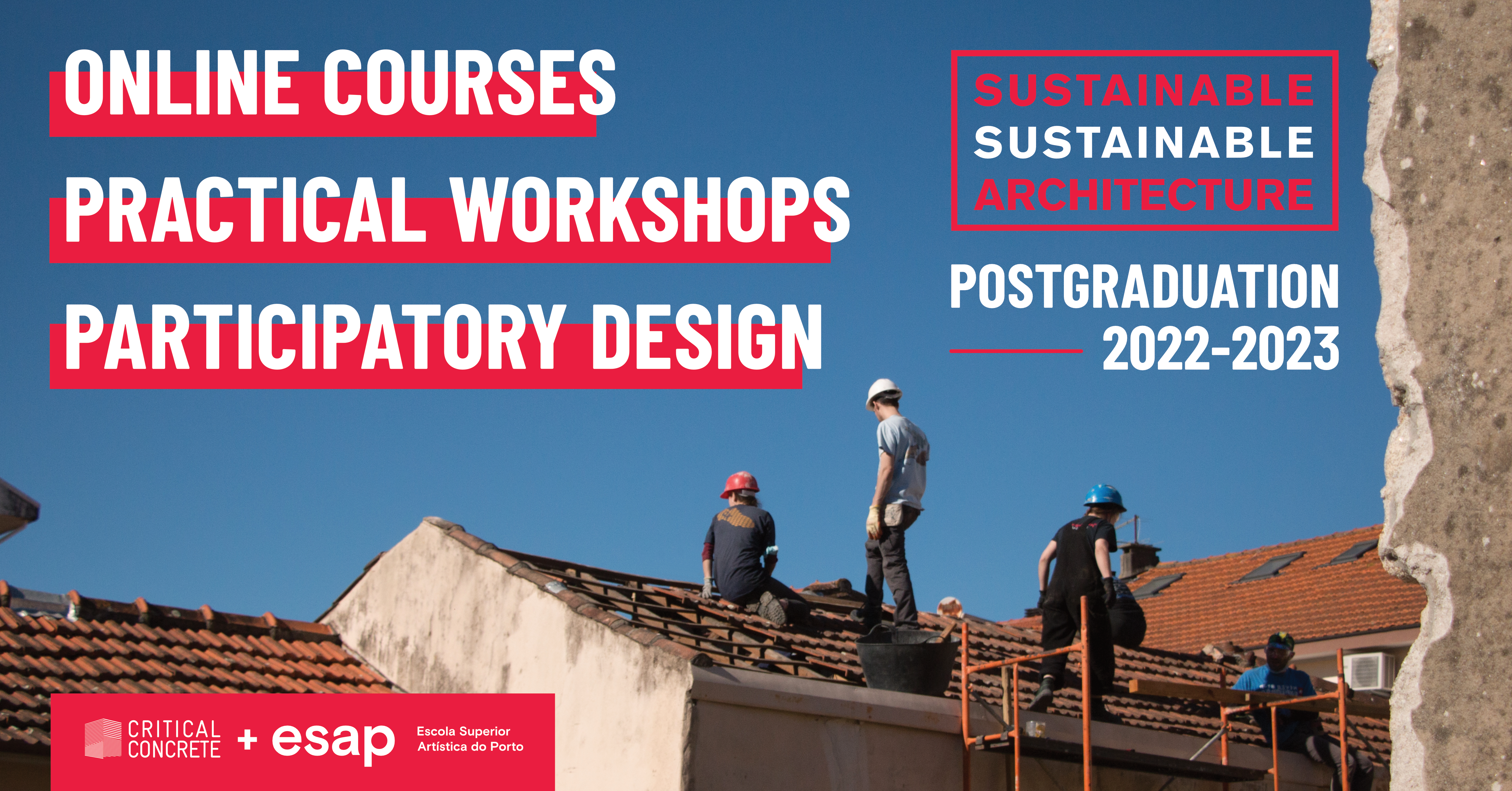 Online courses, practical workshops and participatory design